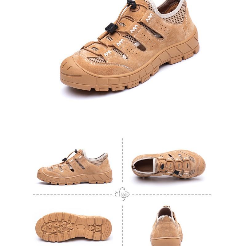 Anti-smash and Anti-piercing Labor Insurance Shoes for Men, Rubber Sole Steel Bag Head Kevlar Midsole Work Shoes