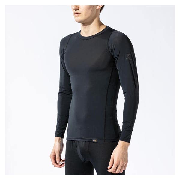 Otafuku Glove Summer Long Crew EVO Full Cool to the Size 3L Innerwear, Sleeve, Neck, [Cordura, Lycra, Deodorizing, Compression, Touch] JW-726 Black,