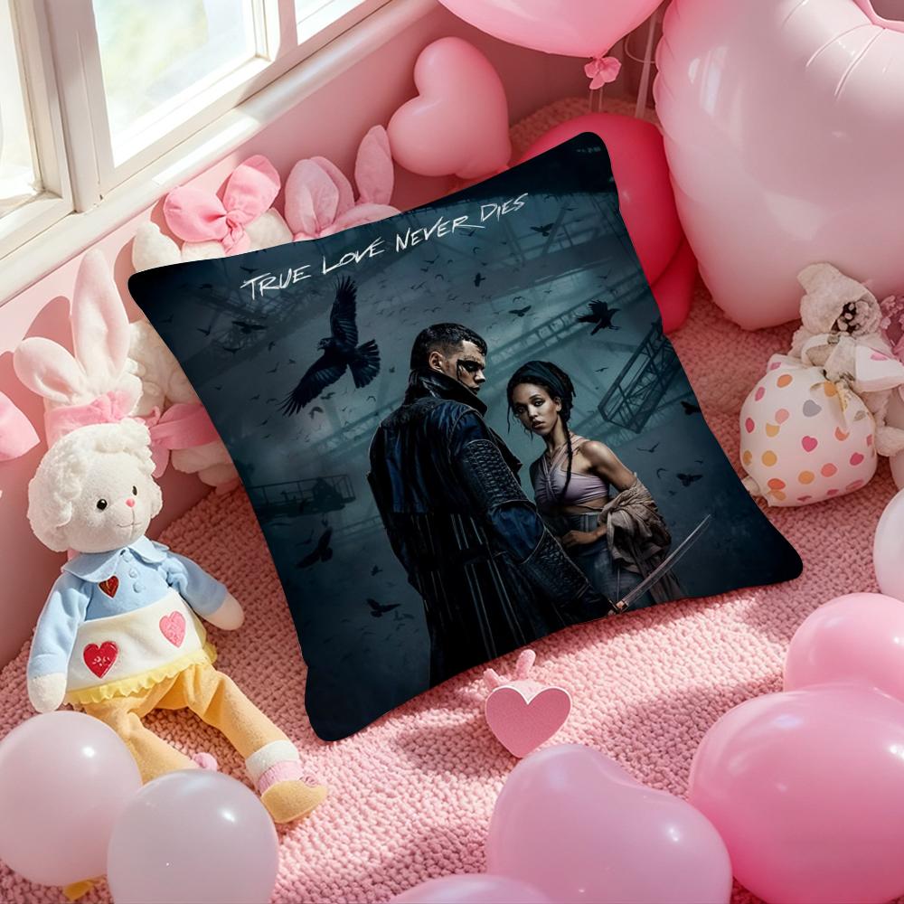Movie T-The C-Crow Cushion Cover Pattern Printed Pillowcase for Living Room Sofa Cushion Cover & Bedroom Decor