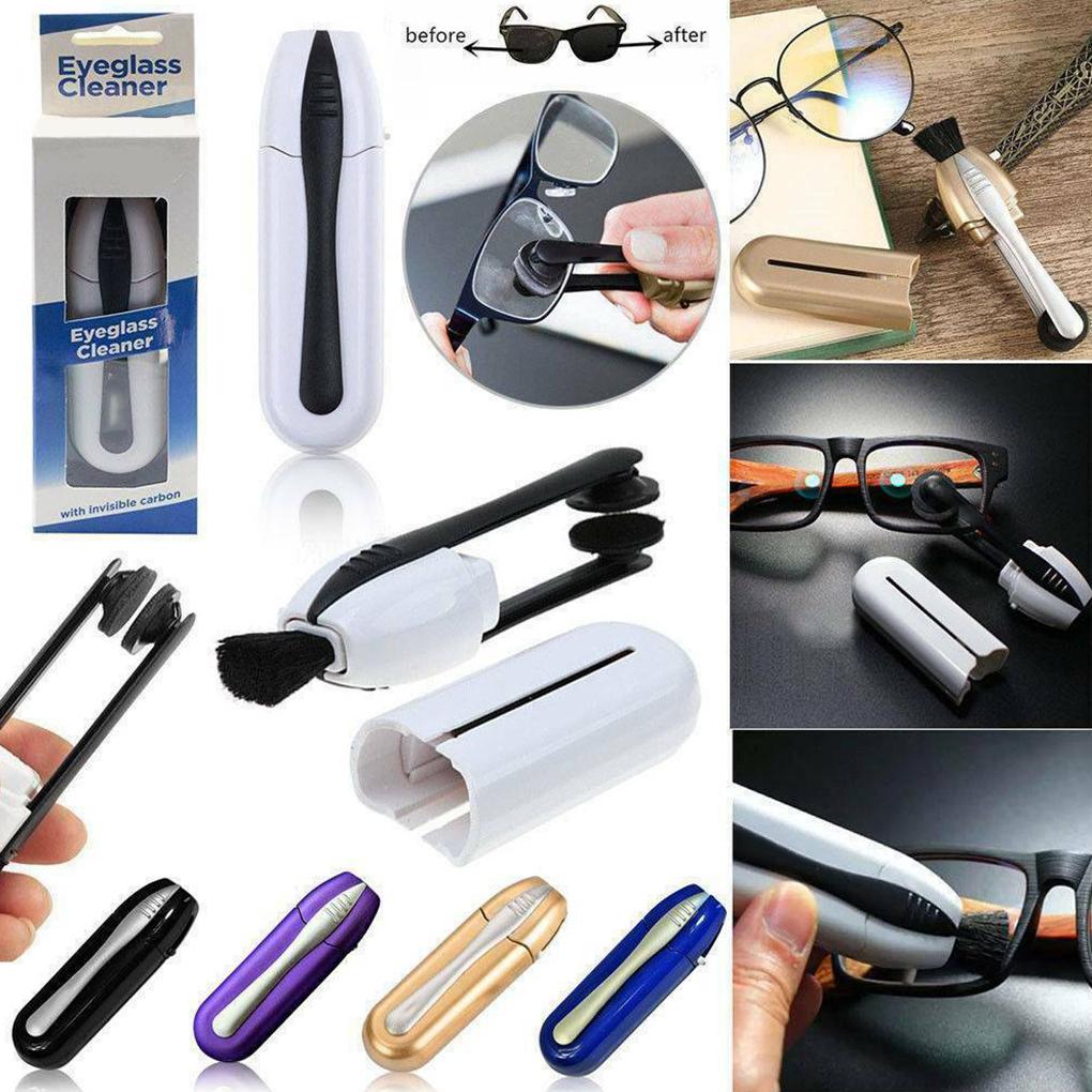 Glasses Lens Brush School Eyeglasses Fingerprints Smudge Grease Dust Dirt Removal Portable Cleaning Tool Supplies