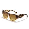 Square Glasses Frame 2341 Large Frame Sunglasses Women'S High-End Sense Retro Bag Flower Men'S Sunglasses