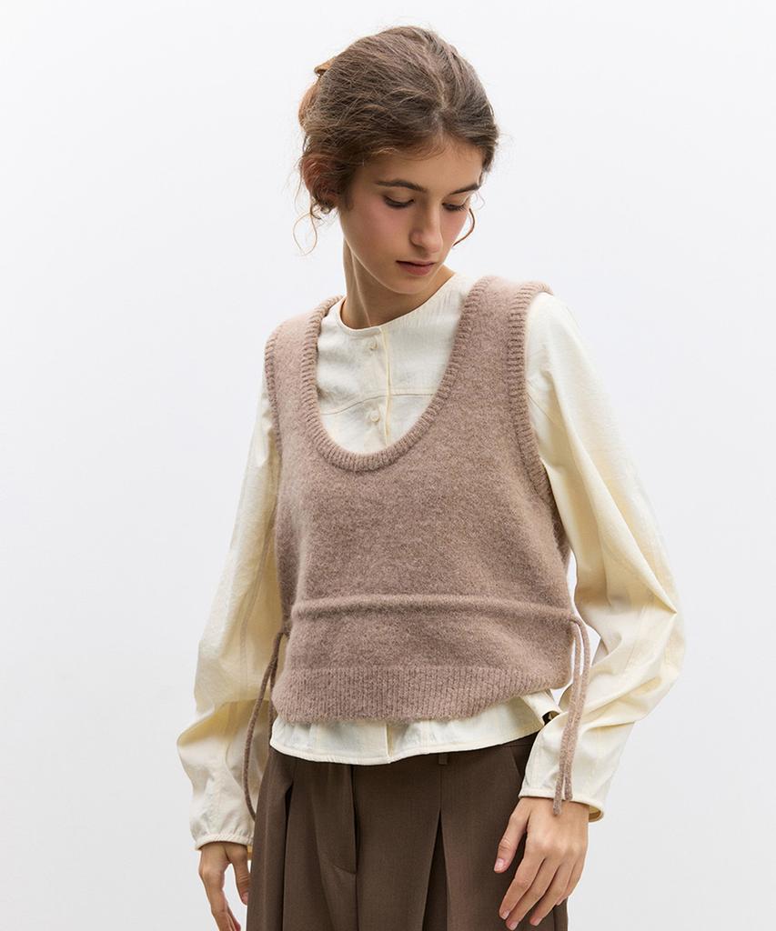 Lilisu Ver Sweater Vest / Cocoa
