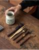 Hand-Painted Kung Fu Tea Ceremony Set: Six Gentlemen Accessories with Tea Tongs, Brush, and Tea Pet