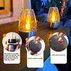 New Solar Outdoor Waterproof Stainless Steel Wine Glass Lamp, Garden Table Lamp, Villa Garden Landscape Camping Lamp