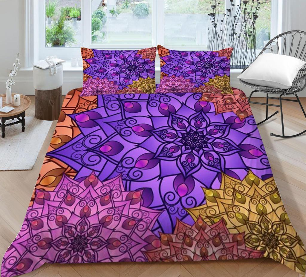 Duvet Covers with Pillowcase Home Textiles Bedding Suit Bohemian Printed Quilt Cover Set Fashionable Bedding Suit
