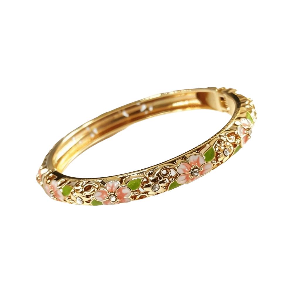 Traditional Vintage Cloisonne Bangle Colorful Women's Hand Bracelet Enamel Bangle  Gift