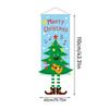 Cartoon 110cm Christmas Hanger Flag Snowman EIK Hanging Flag Navidad Santa Claus Christmas Backdrop Party Decor