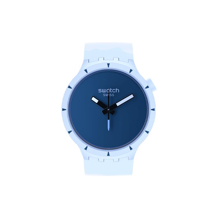 SWATCH Unisex 47mm Blue Watch SB03N102 SB03N102 Blue Dial