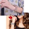 For Apple Watch Series 10 42mm/9 8 7 41mm/6 5 4 SE SE (2022) SE (2023) 40mm/3 2 1 38mm Metal Smart Watch Band Three Beads Rhinestone Decor Bracelet