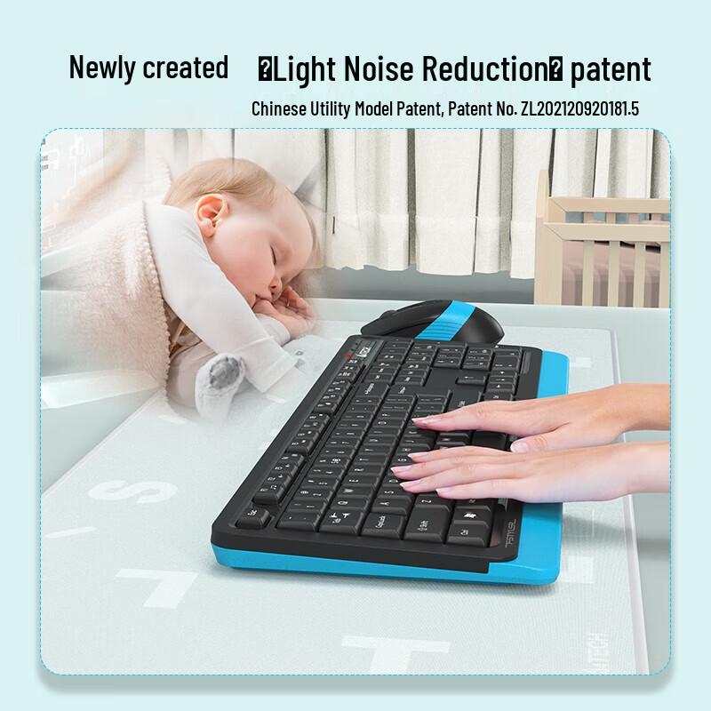 A4TECH FB1010Q Multi-Mode Kabelloses Tastatur- und Maus-Set