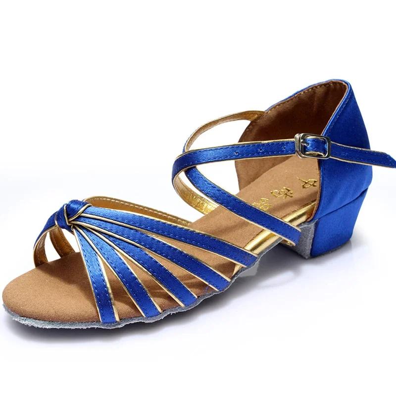 

Танцевальная обувь для девочек, летние детские босоножки на высоком каблуке, обувь для латиноамериканских танцев, обувь для бальных танцев на мягкой подошве, обувь для практики танцев 27