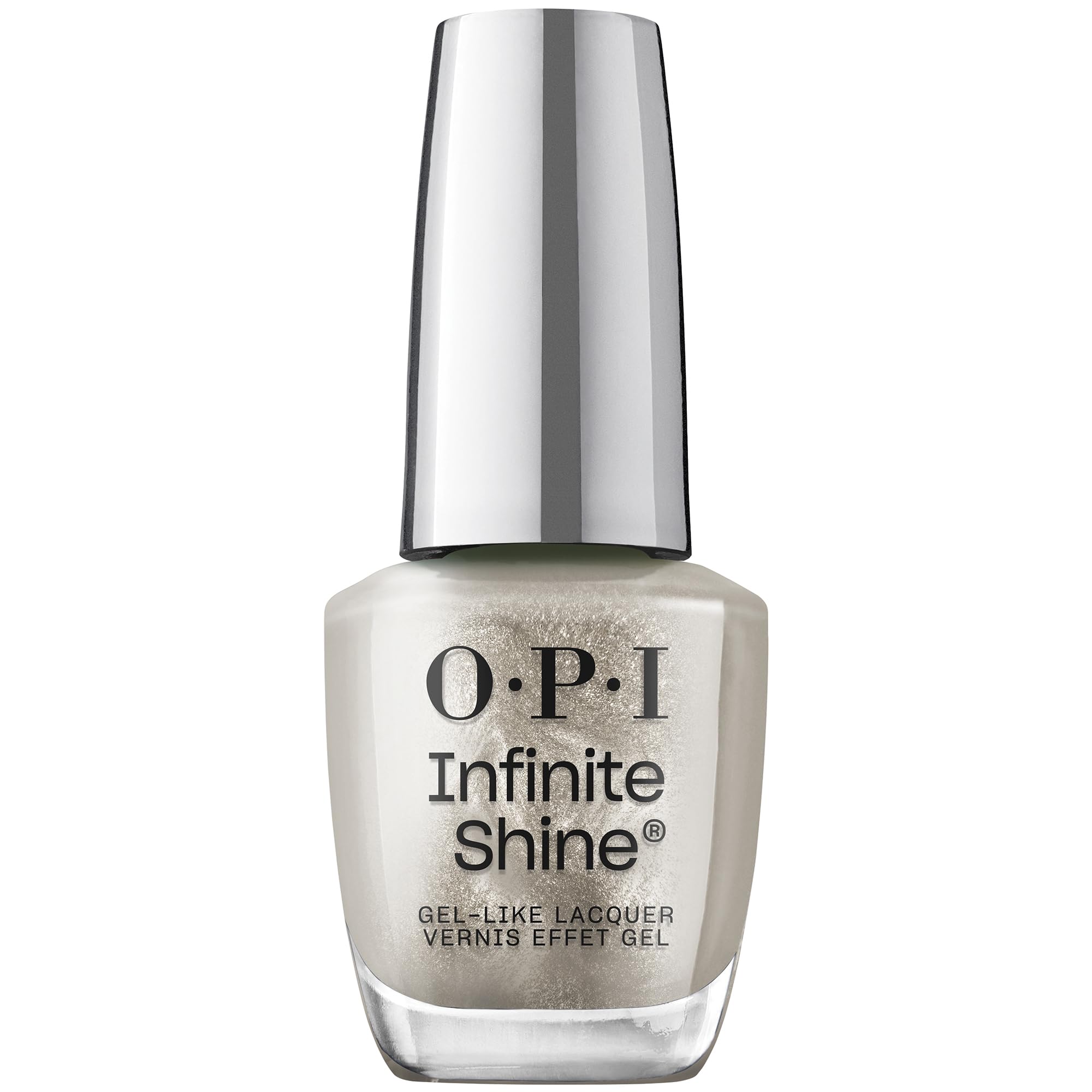 OPI Nail Silver 15mL Shine (OPI) Quick-Drying Polish, Long-Lasting, Gel-Like Shine, Metallic, (Infinite ISL107) - Gift/Present