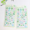 1 Sheet High Grade 3D Relief Sticker Flower Grass Musical Raised Sticker Adhesive Decorative Phone Case Accessories