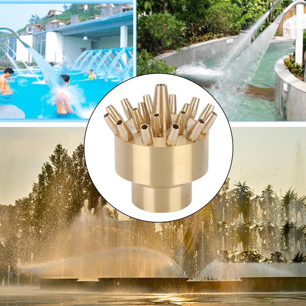 DN40 Female Thread Fountain Nozzle 3 Layer Scattering Landscape Spray Head for SPA Pool