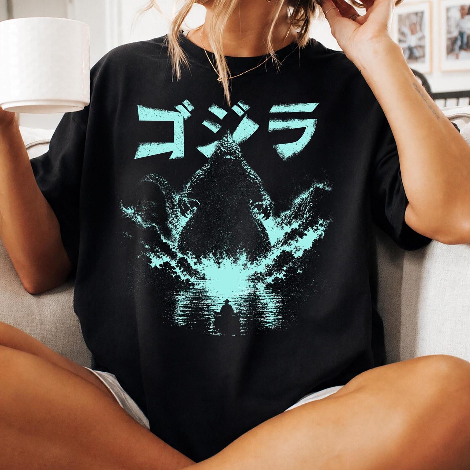 Comfort Colors Godzilla Shirt, Retro Japanese Monster Graphic Tee, Vintage King Of The Monsters Art 2XL