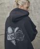 VOONT Metallic Heart Over-Fit Hoodie (Charcoal)