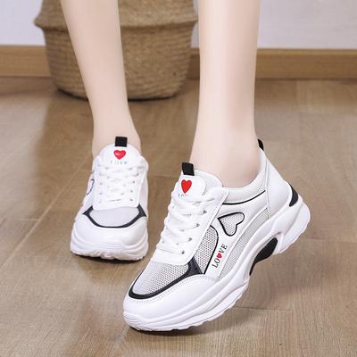 Dad Shoes Girl 2025 Spring and Summer New Muffin Single Shoes Versatile Fashion Thick Sole Height Increase Comfortable Casual White Shoes