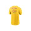 Nike City Connect Letter Print Crew Neck Short Sleeve T-Shirt Men Tops Yellow N19978HPYP-GZR