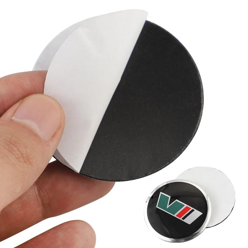 Car Sticker 2025 Hot 4Pcs Car Emblem Wheel Hub Caps Stickers Decoration For Skoda Octavia Kodiaq Enyaq iV Kamiq Scala Superb Fab