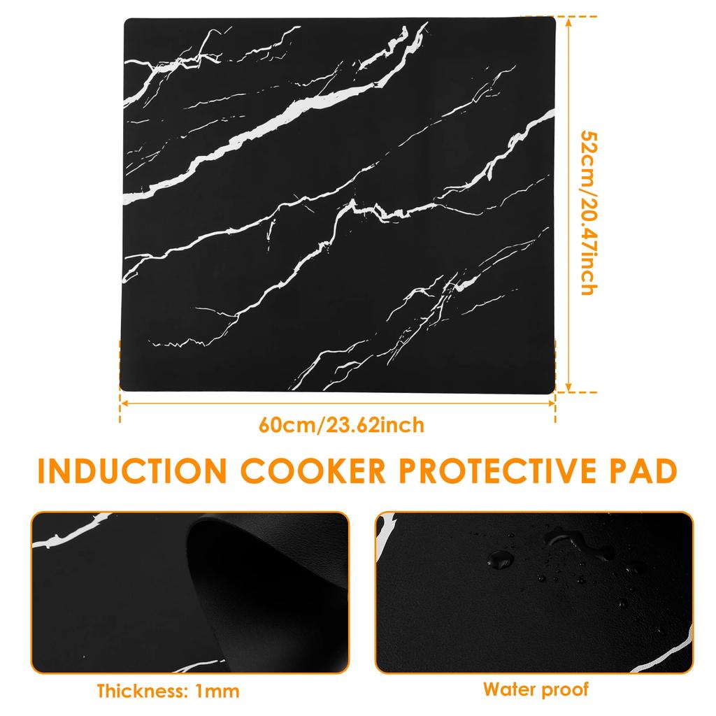 Tapis Protecteur de Plaque à Induction Silicone Protection Anti-Rayures pour Plaque à Induction Tapis Multiusage pour Cuisinière Électrique Protecteur de Plaque de Cuisson Anti-Rayures