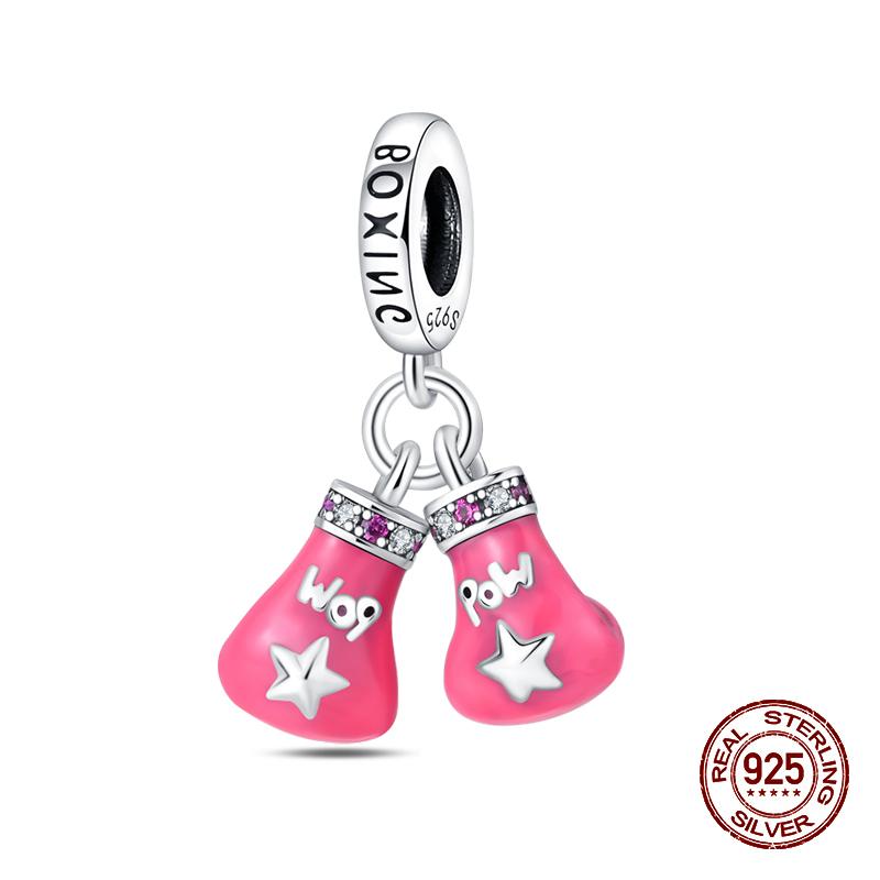 100% 925 Sterling Silver Guitar Musician Painter Doctor Career Charm Bead Fit 925 Original Bracelet DIY Souvenir Jewelry