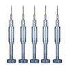 5Pieces Electronics Repair Screwdriver Kit with Hardened Alloy Magnetic Tip and Antislip Handle for Phone Computer Tool