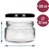 Jam Jars with Lids, 6 Pcs, 200 Ml