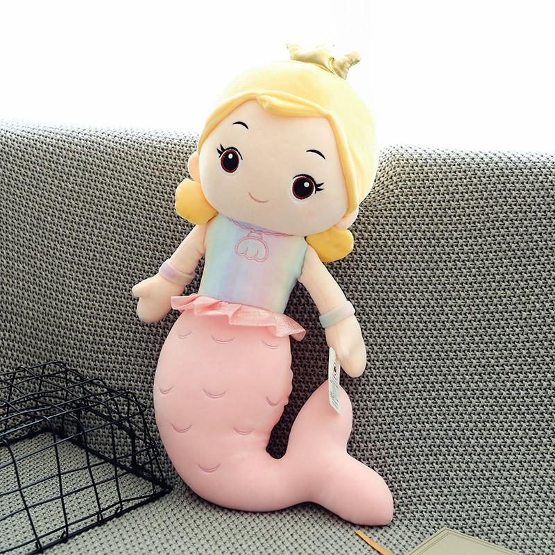 Toy Plush Mermaid Cute Cartoon Girl Child Bed Sleeping Companion Gift Dolls