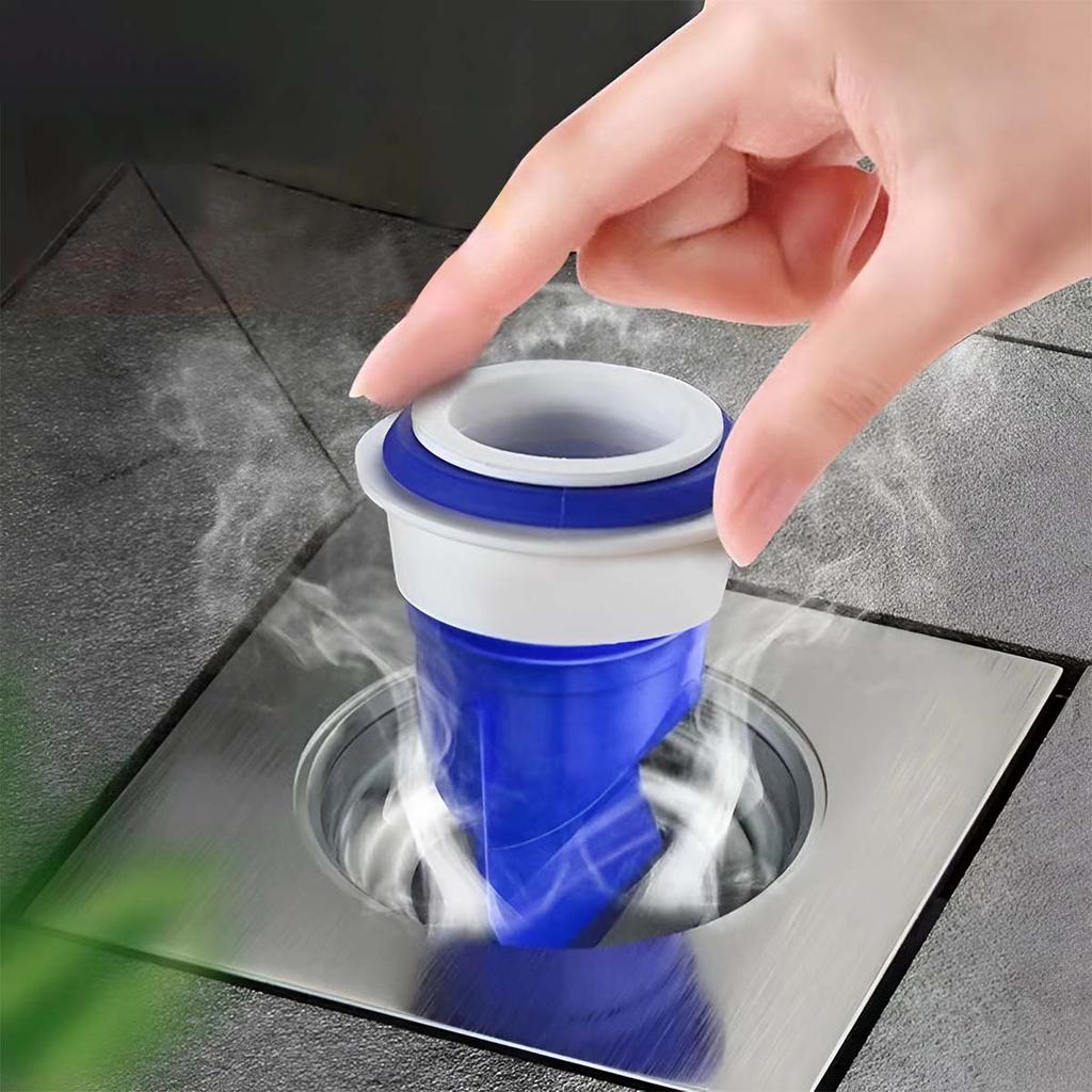 Floor Drain Deodorizer with Silicone Core, Universal Anti Odor Sealing Cap for Bathroom Sewers, and Drain Pipe