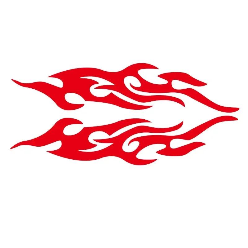 Car Sticker Modified Flame Car Stickers Bumper Hood Rearview Mirror Head Cover Stickers Cover Scratches Motorcycle Decals
