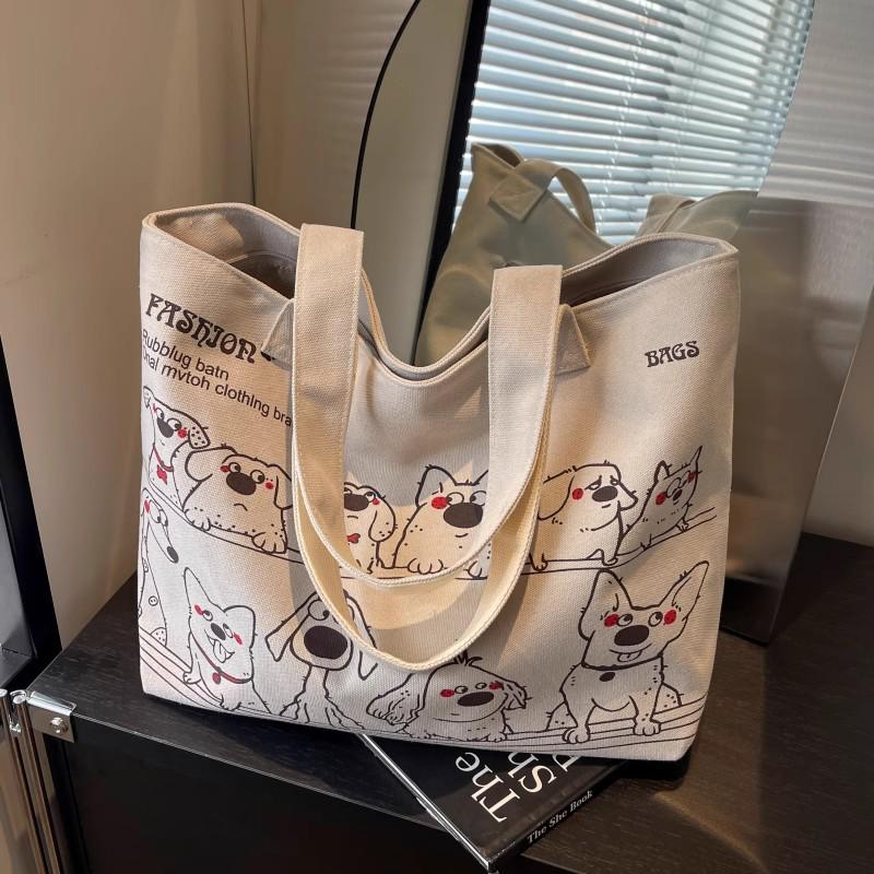 Koreai Divatos Női Nagy Vászon Tote Táska, 2025-ös Kiadás – Sokoldalú, Alkalmi és Tágas Válltáska Ingázáshoz