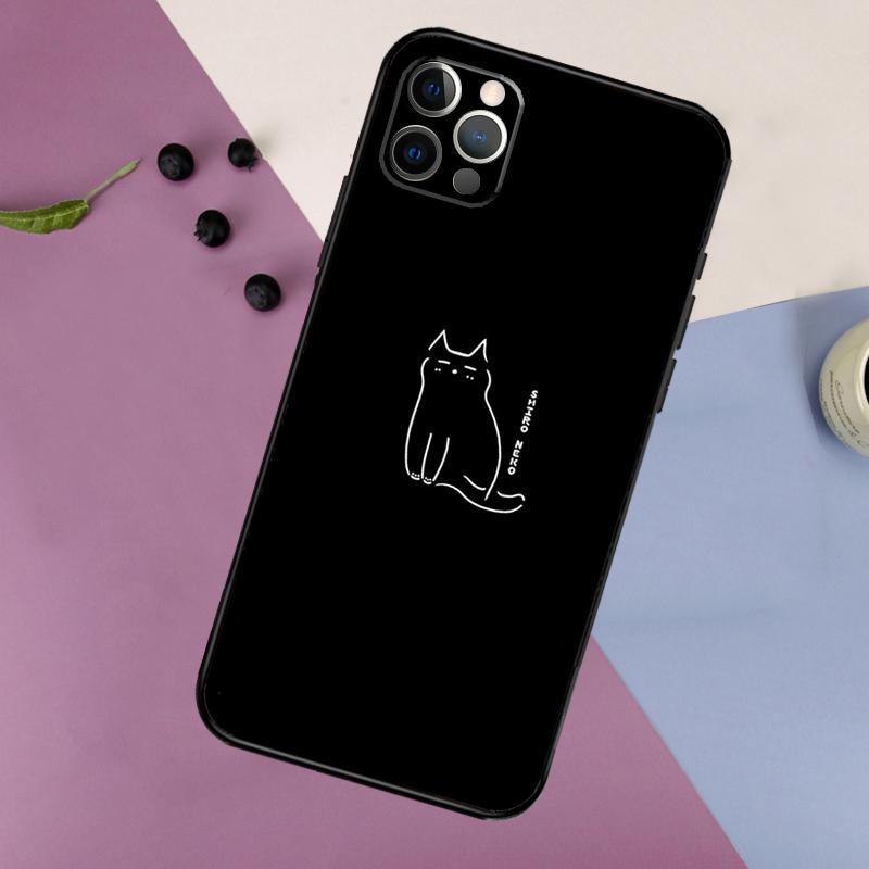 Minimalist Cats Phone Case For iPhone 16 15 11 12 13 14 Pro Max 7 8 Plus XS Max X XR Silicone Back Cover