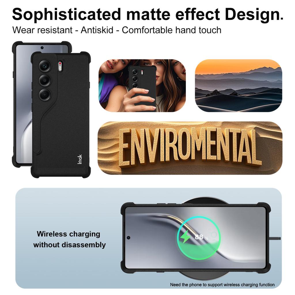 IMAK For TECNO Camon 40 4G Case TPU Phone Cover Airbag Shockproof Protection