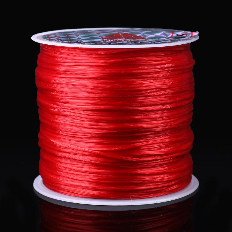 Fir elastic din cristal 0,8 mm Fir elastic din cristal Fir pentru mărgele Fir elastic pentru brățări pentru confecționarea bijuteriilor Confecționarea de mărgele Cordoane și fire pentru mărgelit