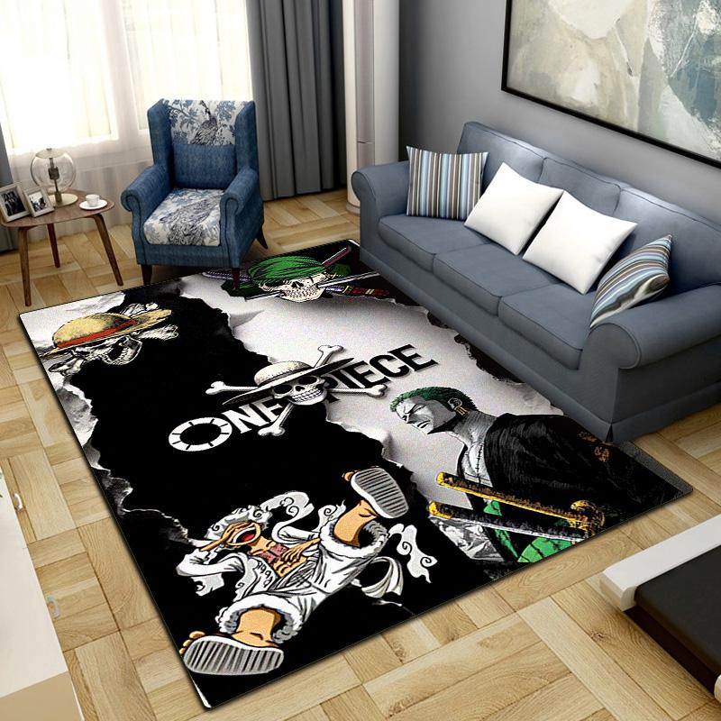 

One Piece Anime Puzzle Washable Non-Slip Rug Carpet Larget Floor Mat Bedroom Home Decor LXR176 60x90cm