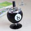 1Pcs Creative Billiard Metal Ashtray with Lid for Office Decor Smoke Proof Ash Cup Pool Table Accessories Safety