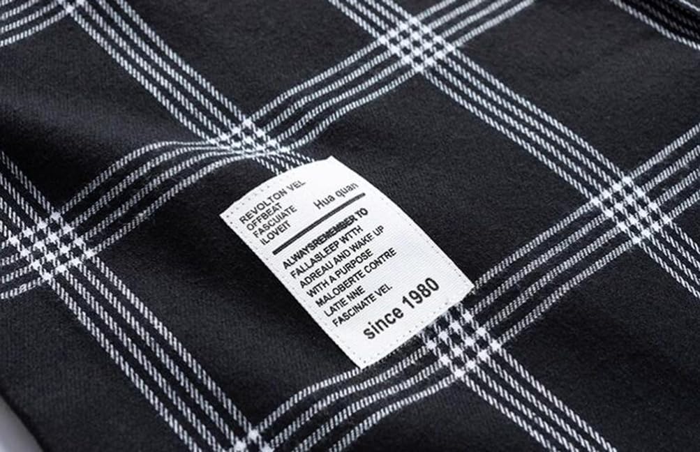 Senneak and Gingham Check Neat and Long Checked Stylish Plus Sizes Men's Women's Shirt, Stylish, Sleeve, Checked, Casual, Pattern, Fold-down Collar,