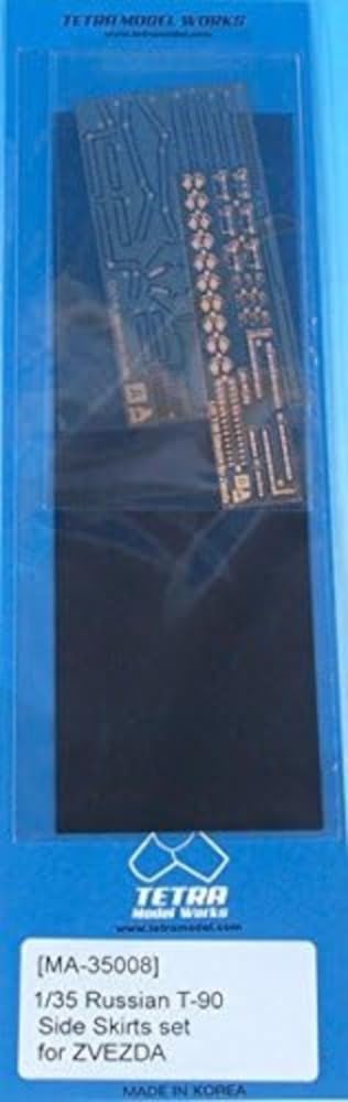 

Tetra Model Серия MA Набор боковых экранов для российского танка Пластиковые детали для сборной модели MA3508 1/35 Т-90 (для ZV)