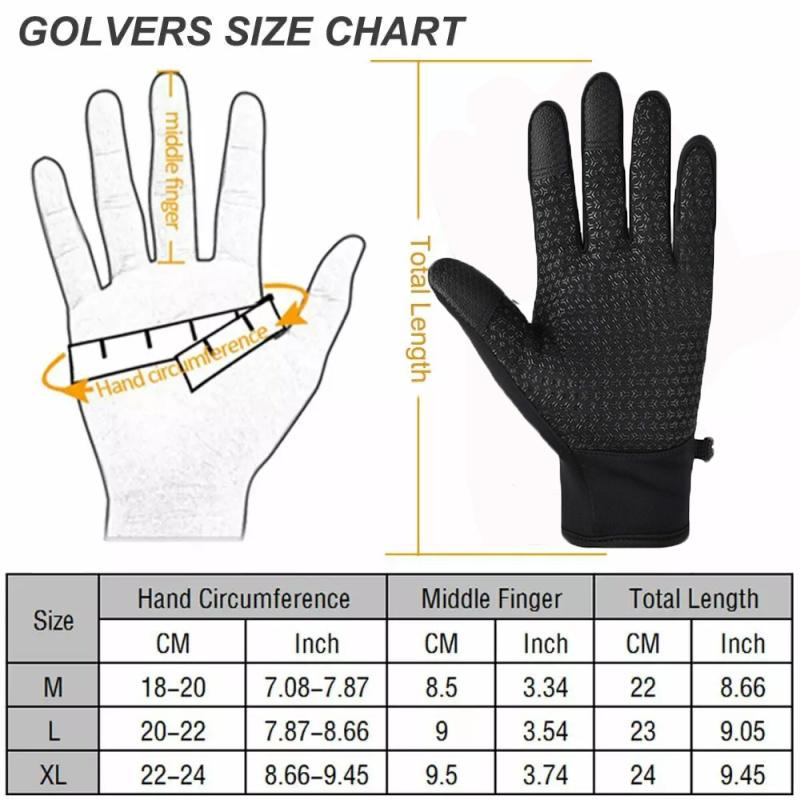 Thermal Windproof Waterproof Winter Gloves Touch Screen Warm Mittens Men Women