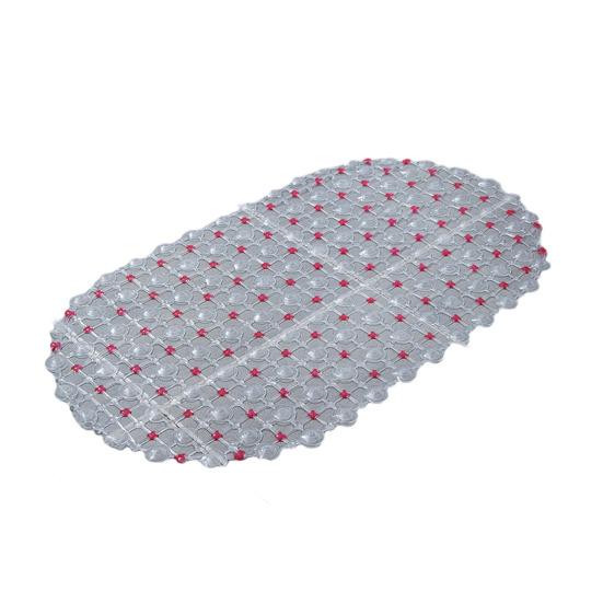 

Коврик для ванной из ПВХ, противоскользящий, однотонный, для дома, кухни, ванной, отеля, душевой коврик с присоской, мягкий, нескользящий, массажный коврик для ванны