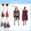Trendy Samurai Costume For Women Featuring Exquisite Embroidery Perfect For Stage Shows And Festivals