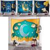 Bunte Eid Mubarak Wandteppich Mond Stern Wandbehang Dekor Perfekt für muslimische Feste
