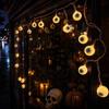Halloween LED String Lights with Eyeball Design - Battery Operated Decor for Outdoor Yard, Party , 10ft