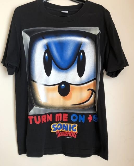 

90s Sonic The Hedgehog Remake Design Short Sleeve T shirt Sizes S5XL NH25383 Unisex T-Shirt XXXL