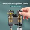 HuiJia Quick-Connect Washing Machine Faucet with Stop Valve