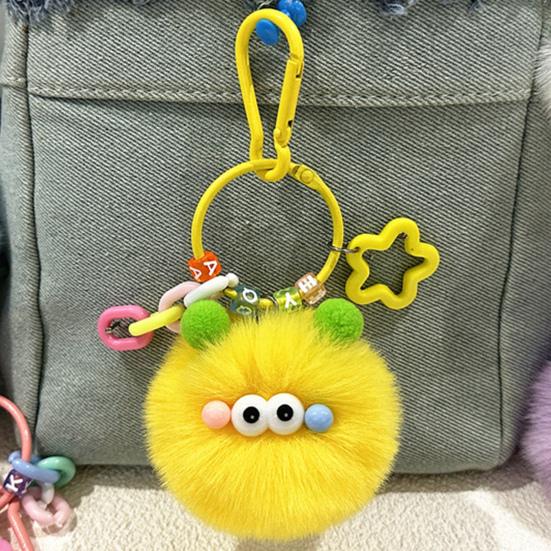 Keychain Cartoon Plush Doll Charm Decorative Key Chain Fine Craftsmanship Key Holder Backpack Key