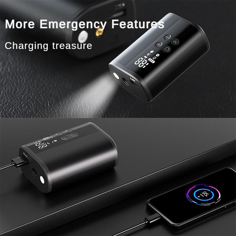 Πολυλειτουργική μίνι φορητή αντλία γενικής χρήσης με λειτουργία φωτισμού, ηλεκτρική αντλία φουσκώματος, νέα 90*63*40mm