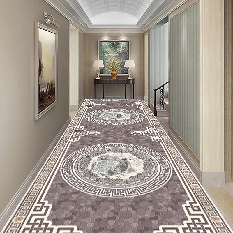 

Ковры в китайском стиле с простой печатью Ковры для коридоров отелей Ковры для проходов Ковры, которые можно разрезать W80*H400CM