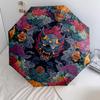 Demon  Pattern, Automatic Folding Umbrella, Portable and Foldable Design, 8 Ribs, a Christmas or Birthday Gift.