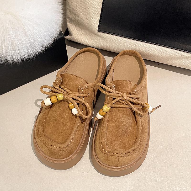 Retro Birkenstock slippers women's autumn wear 2025 new retro one-pedal bag head half slippers are good for casual shoes